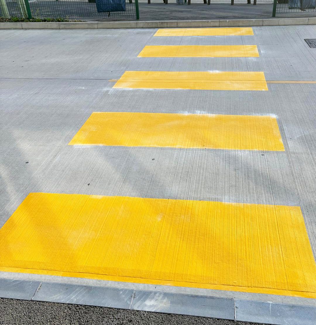 Yellow External Pedestrian Crossing