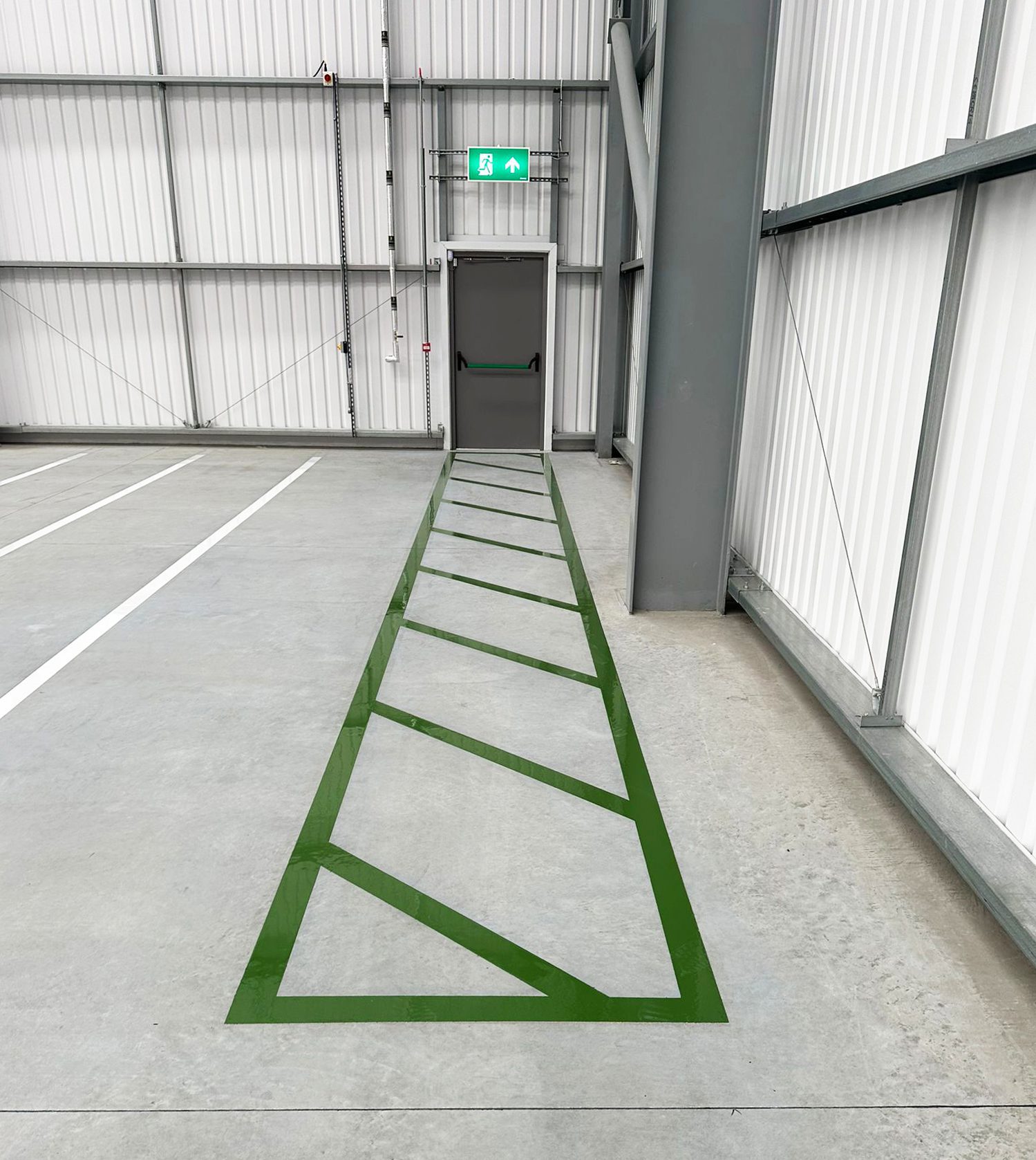 Shot Blast Line Marking