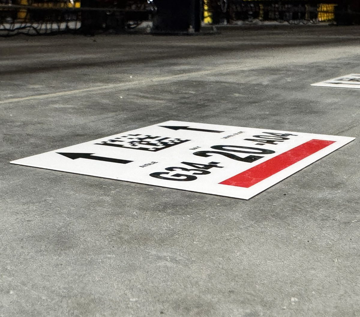 Self-Adhesive Floor Label