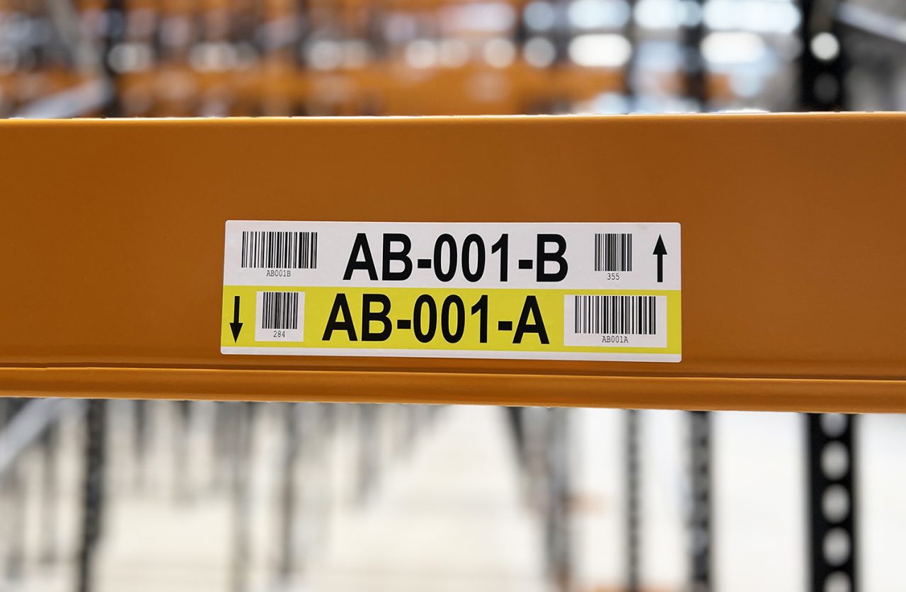 AB Split-Base Rack Label