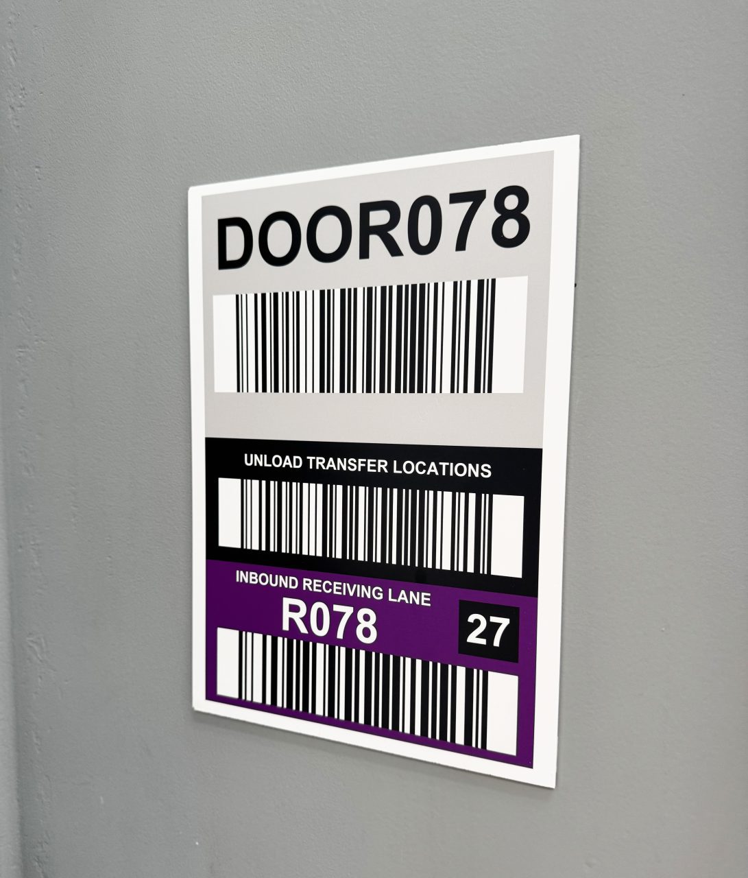 Barcode Door Sign
