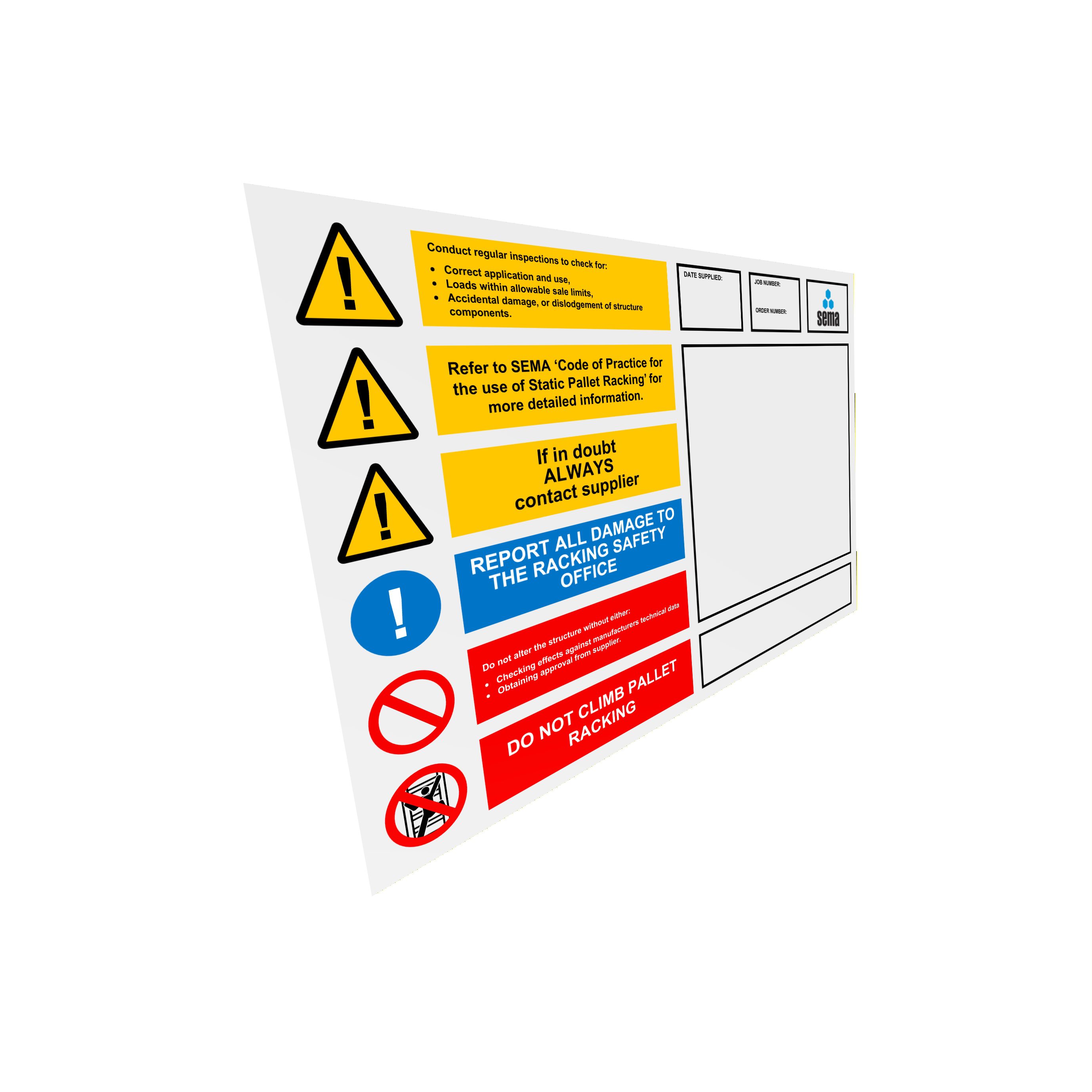 Load Notice Sign
