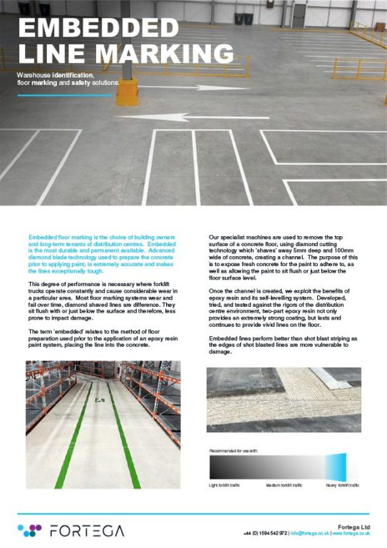 Embedded Line Marking Info