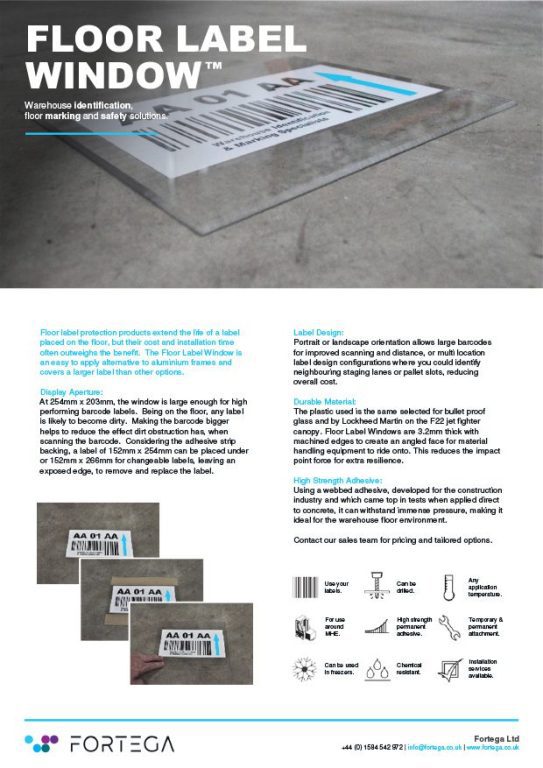 Floor Label Window Info