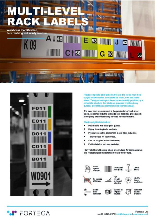 Multi-Level Rack Labels Info