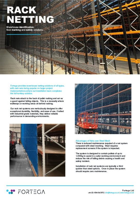 Rack Netting Info