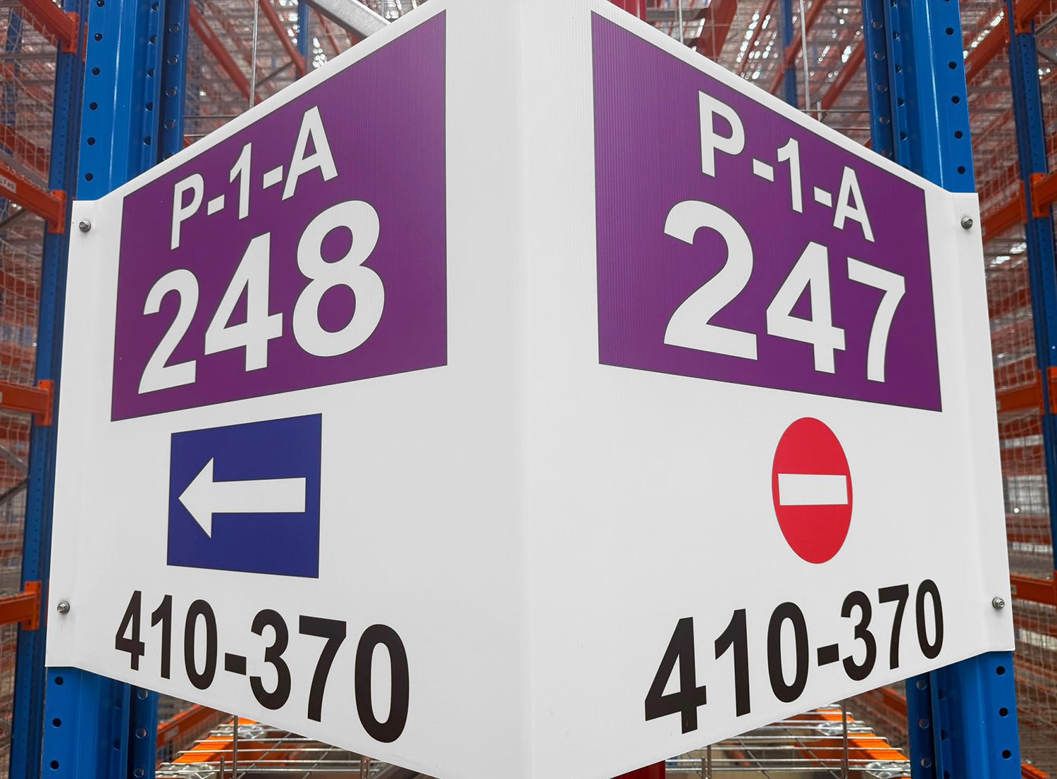 Double Face Aisle Marker